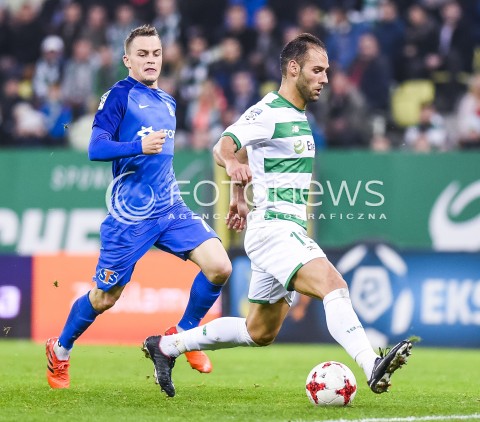  21.10.2017 GDANSK <br />PILKA NOZNA - EKSTRAKLASA SEZON 2017/2018<br />MECZ LECHIA GDANSK - LECH POZNAN<br />N/Z MARCO PAIXAO<br /> 