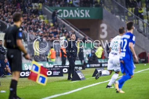  21.10.2017 GDANSK <br />PILKA NOZNA - EKSTRAKLASA SEZON 2017/2018<br />MECZ LECHIA GDANSK - LECH POZNAN<br />N/Z ADAM OWEN<br /> 