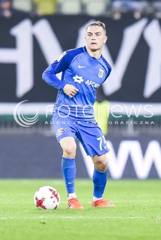  21.10.2017 GDANSK <br />PILKA NOZNA - EKSTRAKLASA SEZON 2017/2018<br />MECZ LECHIA GDANSK - LECH POZNAN<br />N/Z MACIEJ GAJOS<br /> 