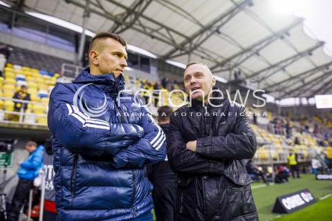  22.10.2017 GDYNIA <br />PILKA NOZNA - EKSTRAKLASA SEZON 2017/2018<br />MECZ ARKA GDYNIA - JAGIELLONIA BIALYSTOK<br />N/Z LESZEK OJRZYNSKI IRENEUSZ MAMROT<br /> 