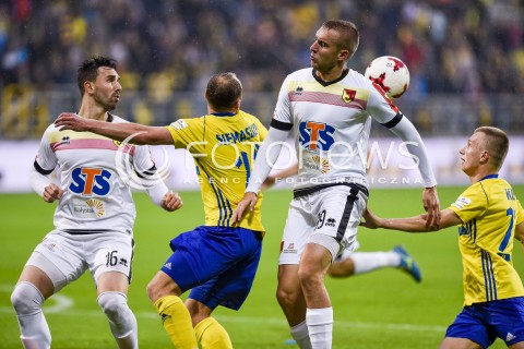  22.10.2017 GDYNIA <br />PILKA NOZNA - EKSTRAKLASA SEZON 2017/2018<br />MECZ ARKA GDYNIA - JAGIELLONIA BIALYSTOK<br />N/Z BARTOSZ KWIECIEN RAFAL SIEMASZKO<br /> 