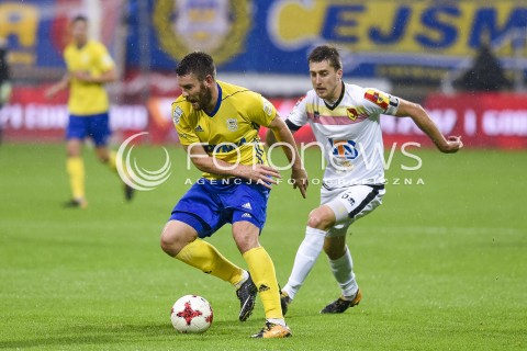  22.10.2017 GDYNIA <br />PILKA NOZNA - EKSTRAKLASA SEZON 2017/2018<br />MECZ ARKA GDYNIA - JAGIELLONIA BIALYSTOK<br />N/Z GRZEGORZ PIESIO<br /> 