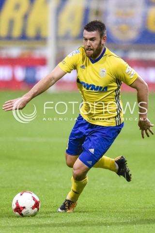  22.10.2017 GDYNIA <br />PILKA NOZNA - EKSTRAKLASA SEZON 2017/2018<br />MECZ ARKA GDYNIA - JAGIELLONIA BIALYSTOK<br />N/Z GRZEGORZ PIESIO<br /> 