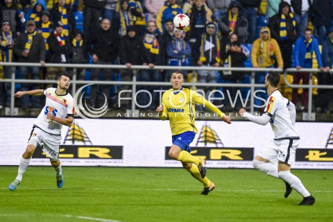  22.10.2017 GDYNIA <br />PILKA NOZNA - EKSTRAKLASA SEZON 2017/2018<br />MECZ ARKA GDYNIA - JAGIELLONIA BIALYSTOK<br />N/Z DAMIAN ZBOZIEN<br /> 