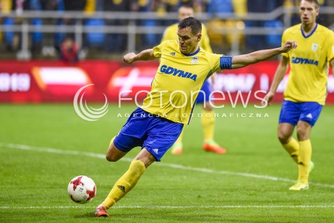  22.10.2017 GDYNIA <br />PILKA NOZNA - EKSTRAKLASA SEZON 2017/2018<br />MECZ ARKA GDYNIA - JAGIELLONIA BIALYSTOK<br />N/Z DAWID SOLDECKI<br /> 