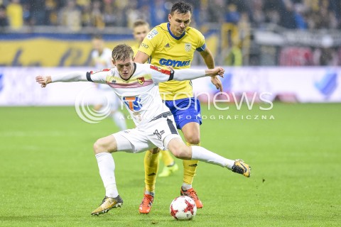  22.10.2017 GDYNIA <br />PILKA NOZNA - EKSTRAKLASA SEZON 2017/2018<br />MECZ ARKA GDYNIA - JAGIELLONIA BIALYSTOK<br />N/Z KAROL SWIDERSKI DAWID SOLDECKI<br /> 