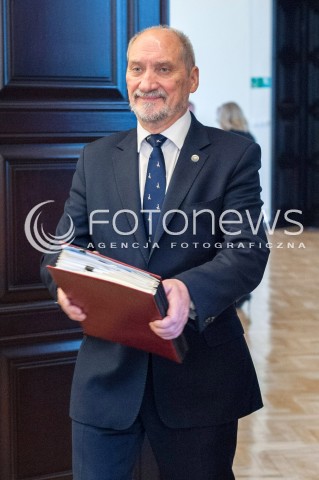  24.10.2017 WARSZAWA<br />POSIEDZENIE RADY MINISTROW<br />N/Z ANTONI MACIEREWICZ<br /> 