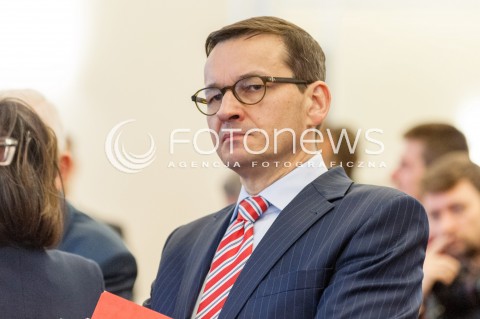  24.10.2017 WARSZAWA<br />POSIEDZENIE RADY MINISTROW<br />N/Z MATEUSZ MORAWIECKI<br /> 