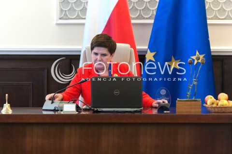  24.10.2017 WARSZAWA<br />POSIEDZENIE RADY MINISTROW<br />N/Z BEATA SZYDLO<br /> 