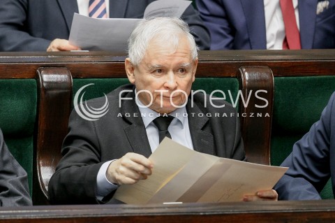  27.10.2017 WARSZAWA SEJM<br />POSIEDZENIE SEJMU RP<br />N/Z JAROSLAW KACZYNSKI<br /> 