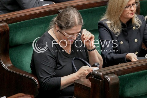  27.10.2017 WARSZAWA SEJM<br />POSIEDZENIE SEJMU RP<br />N/Z KRYSTYNA PAWLOWICZ<br /> 