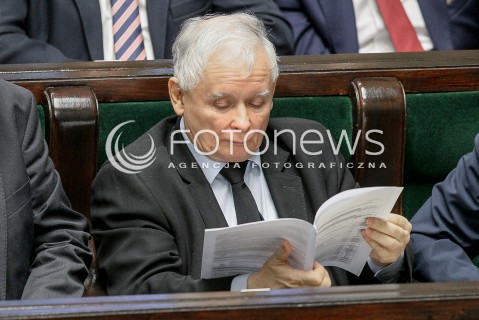  27.10.2017 WARSZAWA SEJM<br />POSIEDZENIE SEJMU RP<br />N/Z JAROSLAW KACZYNSKI<br /> 