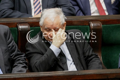  27.10.2017 WARSZAWA SEJM<br />POSIEDZENIE SEJMU RP<br />N/Z JAROSLAW KACZYNSKI<br /> 
