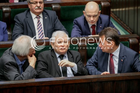  27.10.2017 WARSZAWA SEJM<br />POSIEDZENIE SEJMU RP<br />N/Z JAROSLAW KACZYNSKI MARIUSZ BLASZCZAK RYSZARD TERLECKI<br /> 