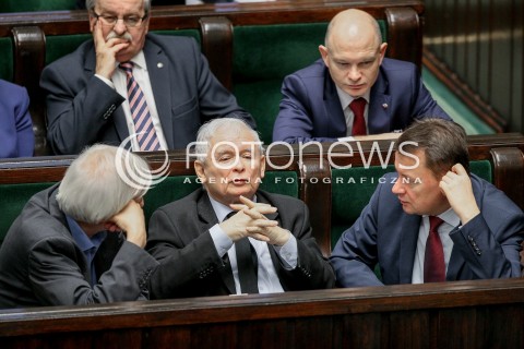  27.10.2017 WARSZAWA SEJM<br />POSIEDZENIE SEJMU RP<br />N/Z JAROSLAW KACZYNSKI MARIUSZ BLASZCZAK RYSZARD TERLECKI<br /> 