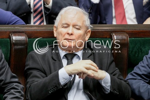  27.10.2017 WARSZAWA SEJM<br />POSIEDZENIE SEJMU RP<br />N/Z JAROSLAW KACZYNSKI<br /> 