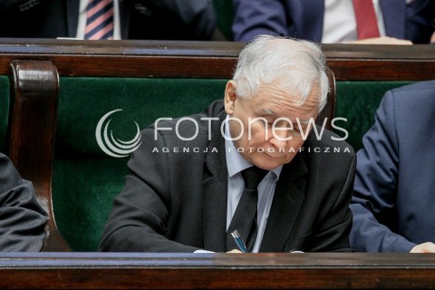  27.10.2017 WARSZAWA SEJM<br />POSIEDZENIE SEJMU RP<br />N/Z JAROSLAW KACZYNSKI<br /> 