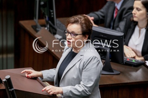  27.10.2017 WARSZAWA SEJM<br />POSIEDZENIE SEJMU RP<br />N/Z ANNA ZALEWSKA<br /> 