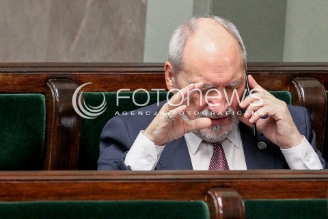  27.10.2017 WARSZAWA SEJM<br />POSIEDZENIE SEJMU RP<br />N/Z ANTONI MACIEREWICZ<br /> 