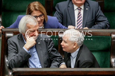  27.10.2017 WARSZAWA SEJM<br />POSIEDZENIE SEJMU RP<br />N/Z JAROSLAW KACZYNSKI RYSZARD TERLECKI<br /> 