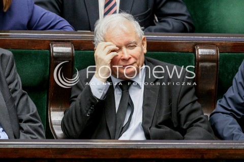  27.10.2017 WARSZAWA SEJM<br />POSIEDZENIE SEJMU RP<br />N/Z JAROSLAW KACZYNSKI<br /> 