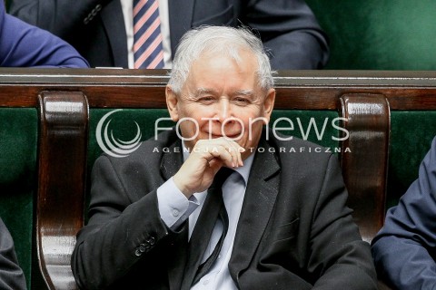  27.10.2017 WARSZAWA SEJM<br />POSIEDZENIE SEJMU RP<br />N/Z JAROSLAW KACZYNSKI<br /> 