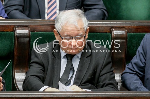  27.10.2017 WARSZAWA SEJM<br />POSIEDZENIE SEJMU RP<br />N/Z JAROSLAW KACZYNSKI OKULARY W OKULARACH<br /> 