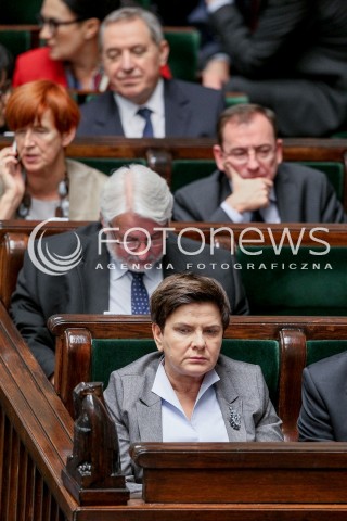  27.10.2017 WARSZAWA SEJM<br />POSIEDZENIE SEJMU RP<br />N/Z PREMIER BEATA SZYDLO WITOLD WASZCZYKOWSKI<br /> 