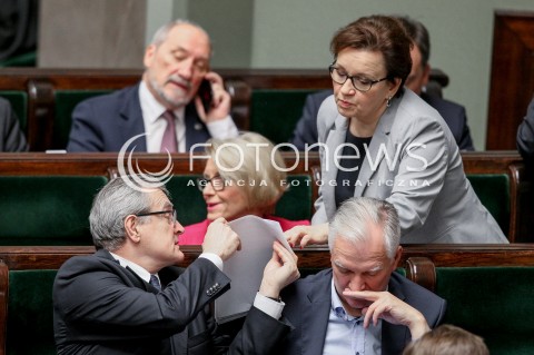  27.10.2017 WARSZAWA SEJM<br />POSIEDZENIE SEJMU RP<br />N/Z ANNA ZALEWSKA PIOTR GLINSKI<br /> 