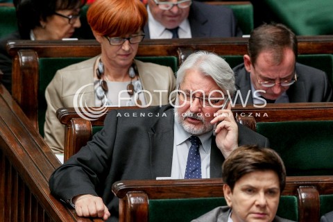  27.10.2017 WARSZAWA SEJM<br />POSIEDZENIE SEJMU RP<br />N/Z WITOLD WASZCZYKOWSKI<br /> 