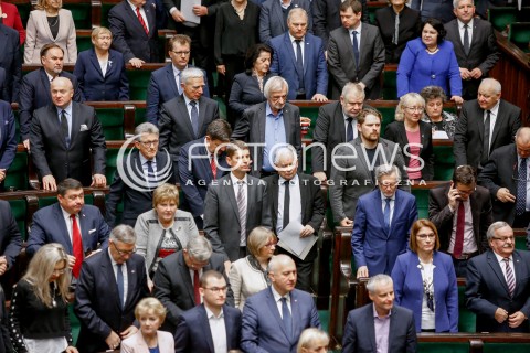  27.10.2017 WARSZAWA SEJM<br />POSIEDZENIE SEJMU RP<br />N/Z JAROSLAW KACZYNSKI RYSZARD TERLECKI OBRADY POSIEDZENIE<br /> 