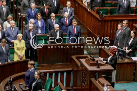  27.10.2017 WARSZAWA SEJM<br />POSIEDZENIE SEJMU RP<br />N/Z SALA WIDOK VIEW OBRADY POSIEDZENIE JAROSLAW KACZYNSKI MARIUSZ BLASZCZAK <br /> 