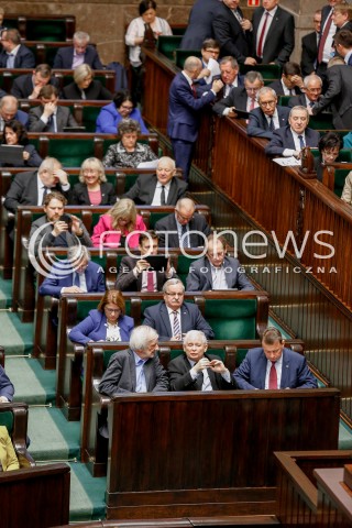  27.10.2017 WARSZAWA SEJM<br />POSIEDZENIE SEJMU RP<br />N/Z JAROSLAW KACZYNSKI RYSZARD TERLECKI MARIUSZ BLASZCZAK SALA OBRAD POSIEDZENIE<br /> 