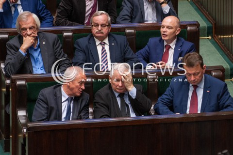  27.10.2017 WARSZAWA<br />POSIEDZENIE SEJMU RP<br />N/Z JAROSLAW KACZYNSKI KRZYSZTOF TCHORZEWSKI MARIUSZ BLASZCZAK<br /> 