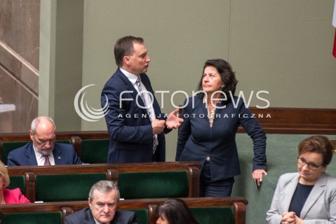  27.10.2017 WARSZAWA<br />POSIEDZENIE SEJMU RP<br />N/Z ZBIGNIEW ZIOBRO ANNA PALUCH<br /> 