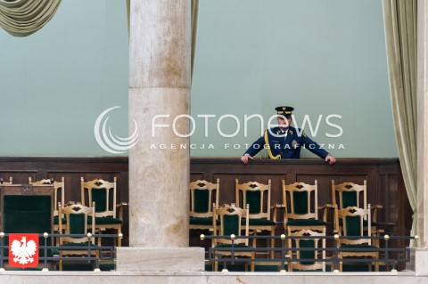  27.10.2017 WARSZAWA<br />POSIEDZENIE SEJMU RP<br />N/Z STRAZNIK STRAZY MARSZALKOWSKIEJ<br /> 