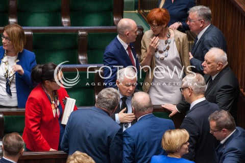  27.10.2017 WARSZAWA<br />POSIEDZENIE SEJMU RP<br />N/Z JAROSLAW KACZYNSKI ELZBIETA RAFALSKA<br /> 