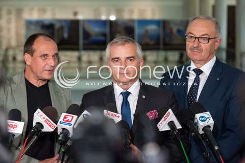  27.10.2017 WARSZAWA<br />POSIEDZENIE SEJMU RP<br />N/Z PAWEL KUKIZ ANDRZEJ MACIEJEWSKI MIECZYSLAW KASPRZAK<br /> 