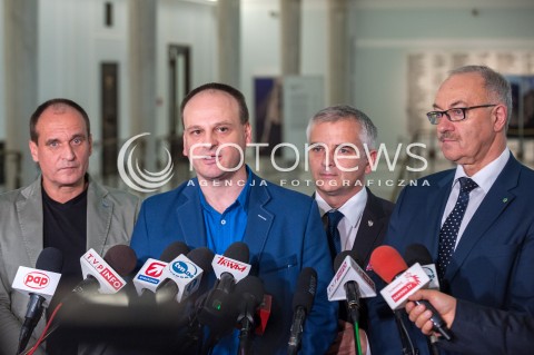  27.10.2017 WARSZAWA<br />POSIEDZENIE SEJMU RP<br />N/Z PAWEL KUKIZ ANDRZEJ MACIEJEWSKI MIECZYSLAW KASPRZAK MARIUSZ ZAJAC<br /> 