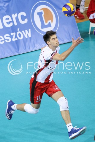  28.10.2017 RZESZOW <br />SIATKOWKA PLUS LIGA 2017/2018 MEN VOLLEYBALL POLAND POLISH PLUSLIGA LEAGUE SEASON 2017/18 <br />MECZ ASSECO RESOVIA RZESZOW - TREFL GDANSK <br />N/Z ALEKSANDER SLIWKA SYLWETKA <br /> 