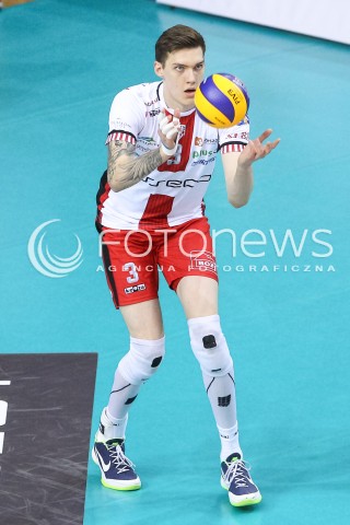  28.10.2017 RZESZOW <br />SIATKOWKA PLUS LIGA 2017/2018 MEN VOLLEYBALL POLAND POLISH PLUSLIGA LEAGUE SEASON 2017/18 <br />MECZ ASSECO RESOVIA RZESZOW - TREFL GDANSK <br />N/Z BARTLOMIEJ LEMANSKI SYLWETKA <br /> 