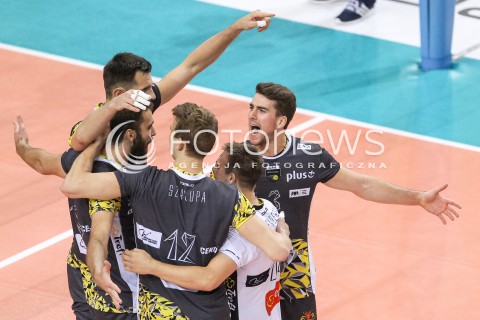  28.10.2017 RZESZOW <br />SIATKOWKA PLUS LIGA 2017/2018 MEN VOLLEYBALL POLAND POLISH PLUSLIGA LEAGUE SEASON 2017/18 <br />MECZ ASSECO RESOVIA RZESZOW - TREFL GDANSK <br />N/Z TYLER JAMES SANDERS RADOSC EMOCJE <br /> 