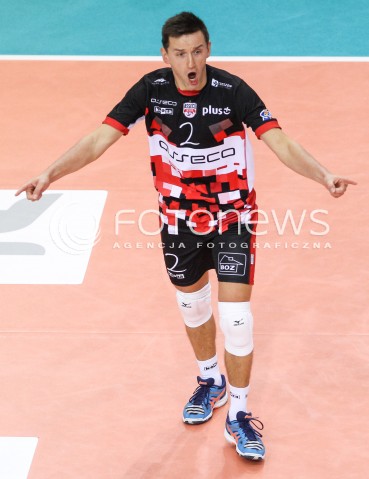  28.10.2017 RZESZOW <br />SIATKOWKA PLUS LIGA 2017/2018 MEN VOLLEYBALL POLAND POLISH PLUSLIGA LEAGUE SEASON 2017/18 <br />MECZ ASSECO RESOVIA RZESZOW - TREFL GDANSK <br />N/Z PAWEL RUSEK RADOSC EMOCJE SYLWETKA <br /> 