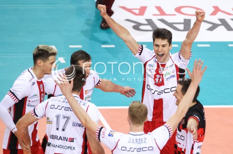  28.10.2017 RZESZOW <br />SIATKOWKA PLUS LIGA 2017/2018 MEN VOLLEYBALL POLAND POLISH PLUSLIGA LEAGUE SEASON 2017/18 <br />MECZ ASSECO RESOVIA RZESZOW - TREFL GDANSK <br />N/Z ALEKSANDER SLIWKA RADOSC EMOCJE <br /> 