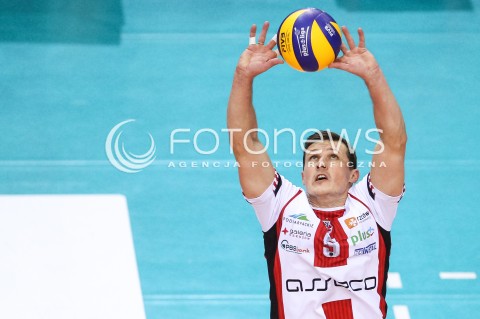  28.10.2017 RZESZOW <br />SIATKOWKA PLUS LIGA 2017/2018 MEN VOLLEYBALL POLAND POLISH PLUSLIGA LEAGUE SEASON 2017/18 <br />MECZ ASSECO RESOVIA RZESZOW - TREFL GDANSK <br />N/Z LUKAS TICHACEK SYLWETKA <br /> 