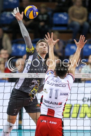  28.10.2017 RZESZOW <br />SIATKOWKA PLUS LIGA 2017/2018 MEN VOLLEYBALL POLAND POLISH PLUSLIGA LEAGUE SEASON 2017/18 <br />MECZ ASSECO RESOVIA RZESZOW - TREFL GDANSK <br />N/Z DAMIAN SCHULZ <br /> 