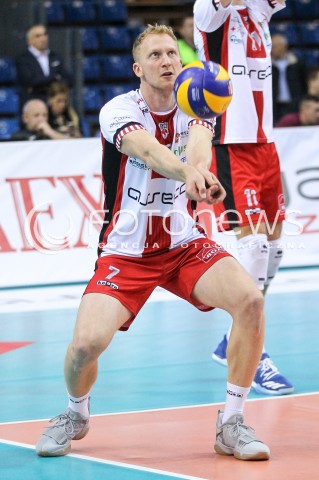  28.10.2017 RZESZOW <br />SIATKOWKA PLUS LIGA 2017/2018 MEN VOLLEYBALL POLAND POLISH PLUSLIGA LEAGUE SEASON 2017/18 <br />MECZ ASSECO RESOVIA RZESZOW - TREFL GDANSK <br />N/Z JAKUB JAROSZ SYLWETKA <br /> 