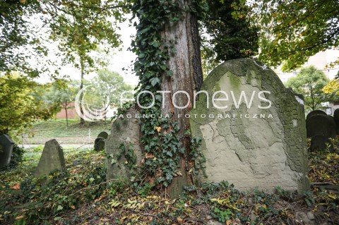  29.10.2017 CIESZYN <br />KIRKUT WPISANY DO REJESTRU ZABYTKOW <br />ZDJECIE ILUSTRACYJNE <br />N/Z MACEWY NA CMENTARZU WSROD JESIENNYCH LISCI<br /> 