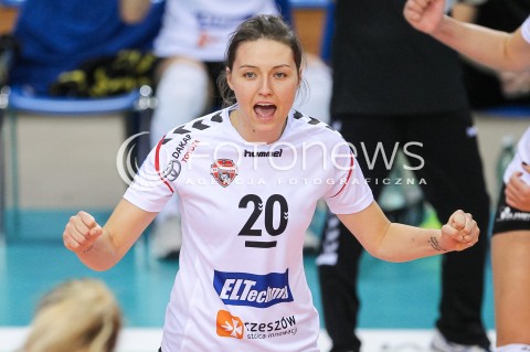  29.10.2017 RZESZOW <br />SIATKOWKA LIGA SIATKOWKI KOBIET LSK 2017/2018 WOMEN VOLLEYBALL POLAND POLISH LEAGUE <br />MECZ DEVELOPRES SKYRES RZESZOW - BKS PROFI CREDIT BIELSKO BIALA <br />N/Z JELENA BLAGOJEVIC RADOSC EMOCJE SYLWETKA <br /> 