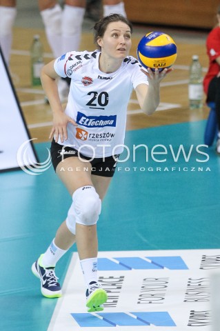  29.10.2017 RZESZOW <br />SIATKOWKA LIGA SIATKOWKI KOBIET LSK 2017/2018 WOMEN VOLLEYBALL POLAND POLISH LEAGUE <br />MECZ DEVELOPRES SKYRES RZESZOW - BKS PROFI CREDIT BIELSKO BIALA <br />N/Z JELENA BLAGOJEVIC SYLWETKA <br /> 